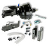 The Right Stuff 55-58 Chevy Bel Air/Impala w/ Disc/Drum, Black Booster Master Cylinder Combo Kit - B82315171