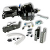 The Right Stuff 55-58 Chevy Bel Air/Impala w/ Disc/Disc, Black Booster Master Cylinder Combo Kit - B82315672