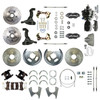 The Right Stuff 68-69 Firebird Staggered Power 8 Booster 4 Wheel Disc Brake Conversion - AFXDC25C-PF