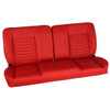  PUI Interiors  60" Sport Mod I Bench Seat Red Vinyl Wide Red Insert Blk Thread w/o Cupholder - (RM-BA22X1X) 