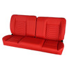  PUI Interiors  60" Sport Mod I Bench Seat Red Vinyl Wide Red Insert Blk Thread w/o Cupholder - (RM-BA22X1X) 