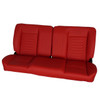  PUI Interiors  60" Sport Mod I Bench Seat Red Vinyl Wide Red Insert Red Thread w/o Cupholder - (RM-BA22X2X) 