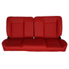  PUI Interiors  60" Sport Mod I Bench Seat Red Vinyl Wide Red Insert Red Thread w/o Cupholder - (RM-BA22X2X) 