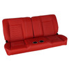  PUI Interiors  60" Sport Mod I Bench Seat Red Vinyl Wide Red Insert White Thread w/Cupholder - (RM-BA22X6C) 
