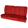  PUI Interiors  60" Sport Mod I Bench Seat Red Vinyl Wide Red Insert White Thread w/Cupholder - (RM-BA22X6C) 