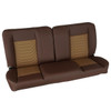  PUI Interiors  60" Sport Mod I Bench Seat Brn Vyl Camel/Beige Insert Brn Thread w/o Cupholder - (RM-BA35X3X) 