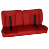  PUI Interiors  60" Sport Mod II Bench Seat Red Vinyl Red/Blk Insert Blk Thread w/o Cupholder - (RM-BB2211X) 
