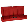  PUI Interiors  60" Sport Mod II Bench Seat Red Vinyl Narrow Red Insert Blk Thread w/Cupholder - (RM-BB22X1C) 