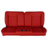  PUI Interiors  60" Sport Mod II Bench Seat Red Vinyl Narrow Red Insert Red Thread w/Cupholder - (RM-BB22X2C) 