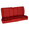  PUI Interiors  60" Sport Mod II Bench Seat Red Vinyl Thin Red Insert Wht Thread w/o Cupholder - (RM-BB22X6X) 