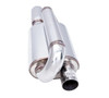  XForce 2.25 Twin Loop Oval Muffler (Left Inlet) - (XFE-S12L-2.25) 