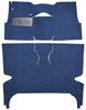  ACC Carpet 1957 Chevy Bel Air Sport Sedan Floor Carpet, 4DR Hardtop w/Bucket Seat, Loop - (ACC-24933) 