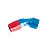 Earls Performance Earl's 45 Degree Swivel-Seal® Hose End -12 AN - Red/Blue - Clamshell Package - (804612ERLP)