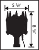 MSD Ford 351W Dual Pickup Distributor - (MSD-8384)