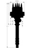  MSD Corvette V8 Tach Drive Distributor w/Vacuum Advance - (MSD-8572) 