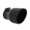 Flowmaster Flowmaster Exhaust Tip 4.5in Black Angle Cut for 3in Tubing 7in Long Clamp On - (FLO-15407B)