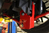 UMI Performance 2005-2014 Ford Mustang Rear Control Arm Relocation Brackets- Bolt In, Red - (UMI-1060-R)