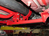 UMI Performance 93-02 F-Body w/Stock Exhaust Tunnel Mount Torque Arm, Shaft Loop, Chromoly Red - (UMI-2201-R)