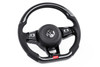 APR MK7 Golf R Silver APR Steering Wheel Carbon Fiber Perforated Leather for Paddles - (APR-MS100202)