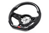 APR MK7 Golf R Silver APR Steering Wheel Carbon Fiber Perforated Leather for Paddles - (APR-MS100202)