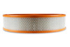 Holley Air Filter - 14"x3"  - White Paper Element - Orange Ring - (HOL-120-179) 
