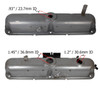  Auto Metal Direct Valve Covers - Pair - 70-71 Mopar Small Block - (AMD-335-1070-1PK) 