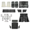 PUI Interiors 1967 Chevrolet Chevelle Complete Interior Kit, Standard, 4 Speed, 2-Door, Hardtop, Black - (67CHVBLKINT-K)