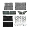 PUI Interiors 1968 Chevrolet Chevy II/Nova Interior Kit, Bench Seats, Standard, Coupe, Black - (68NOVBLKINTBNCH-K)