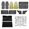 PUI Interiors 1972 Chevrolet Chevy II/Nova Interior Kit, Standard, Coupe, Black - (72NOVBLKINT-K)