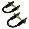 Detroit Speed Rear Tow Hook Kit, Black Zinc Electroplate Finished - (040305DS)