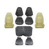 First Place Auto Parts 1971 Chevrolet Camaro Upholstery Kit, Bucket Seats, Standard, Coupe, Black - (71CAMBLKUPINT-K)