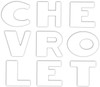  Trim Parts 1947-53 Chevy Stepside "Chevrolet" Letter set - White - (TPG-9111) 