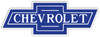 Trim Parts 1947-87 Clear on Blue "Chevrolet" Bowtie - 13" - (TPG-9126)