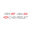 Trim Parts 1990-91 Chevy 454 SS Graphic Decals, Silver with Red SS and Bowtie - (TPG-9134)