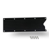 The Right Stuff Gen III LS Valley Cover, Finned, Black Anodized - (G3LSVCF-B-K)