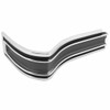 Trim Parts 1965 Chevrolet Impala SS/Caprice Black/Grey Rear Driver Side Corner Molding - 2463D