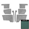 PUI Interiors 1962 Chevrolet Impala/SS Convertible Pre-Assembled Aqua Rear Door Panels - 62BD50VP
