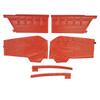 PUI Interiors 1962 Chevrolet Impala/SS Hardtop Pre-Assembled Red Rear Door Panels - 62BD63CP