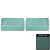 PUI Interiors 1964 Chevrolet Impala Pre-Assembled Aqua Front Door Panels - 64BD50FP