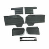 PUI Interiors 1964 Chevrolet Impala Convertible Pre-Assembled Black Rear Door Panels - 64BD55VP