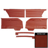 PUI Interiors 1964 Chevrolet Impala Hardtop Pre-Assembled Red Rear Door Panels - 64BD64CP