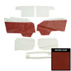 PUI Interiors 1964 Chevrolet Impala SS Convertible Pre-Assembled Red Rear Door Panels - 64BSD64VP