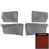 PUI Interiors 1964 Pontiac Grand Prix Hardtop Red Rear Armrest Covers - 64GR64C