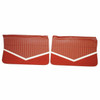 PUI Interiors 1964 Buick Skylark Red Front Door Panels - 64UD64