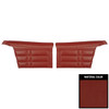 PUI Interiors 1966 Chevrolet Impala SS Convertible Pre-Assembled Red Rear Door Panels - 66BD30V-P