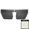 PUI Interiors 1966 Chevrolet Impala 4-Door Wagon/Sedan White/Black Rear Door Panels - 66BD4D37W