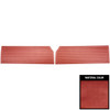 PUI Interiors 1966 Plymouth Satellite Metallic Red Front Door Panels - 66KDR710