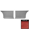 PUI Interiors 1966 Plymouth Satellite Hardtop Metallic Red Rear Door Panels - 66KDR710C