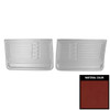 PUI Interiors 1967 Chevrolet Chevelle 4 Door Sedan/Wagon Red Front Door Panels - 67AD4D30