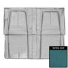 PUI Interiors 1967 Camaro Deluxe W/Std Frame Conversion Bright Blue and White Rear Seat Covers - 67DSF14C